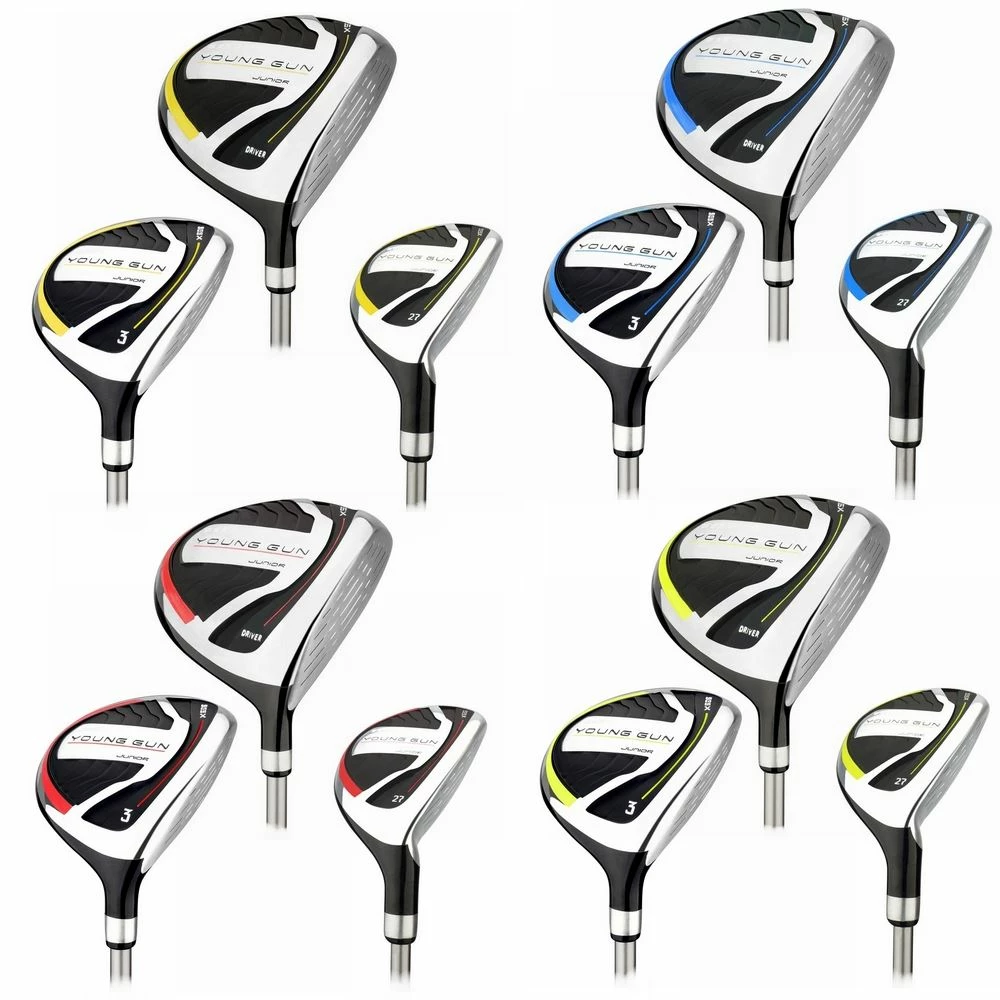 Young Gun SGS X Junior Kids Left Hand Golf Wood Set, Driver, Wood, Hybrid 3 Young Gun SGS X Junior Kids Left Hand Golf Wood Set, Driver, Wood, Hybrid