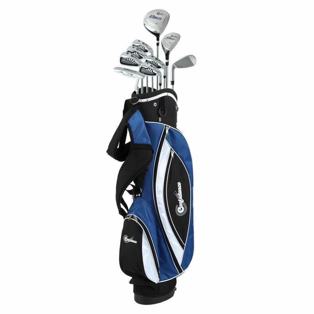 Confidence Golf Mens Power V3 Club Set And Stand Bag 3 Confidence Golf Mens Power V3 Club Set And Stand Bag