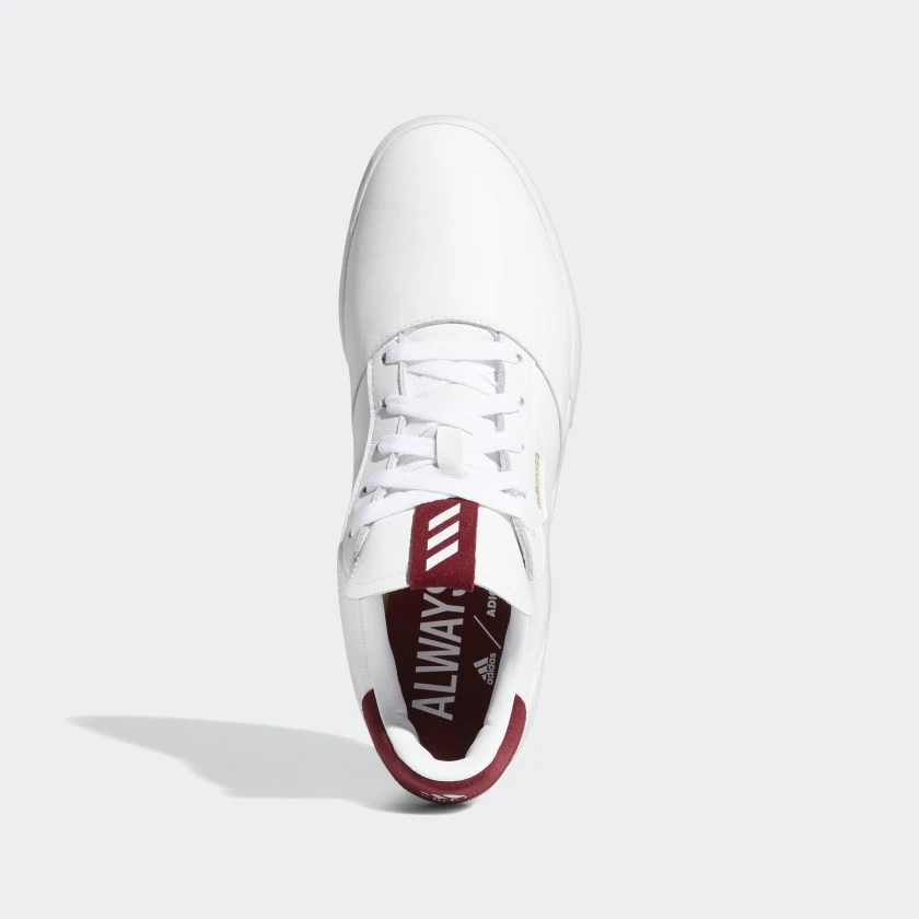 Adidas ADICROSS RETRO Men’s Golf Shoes White/Burgundy 10 Adidas ADICROSS RETRO Men’s Golf Shoes White/Burgundy - Image 8
