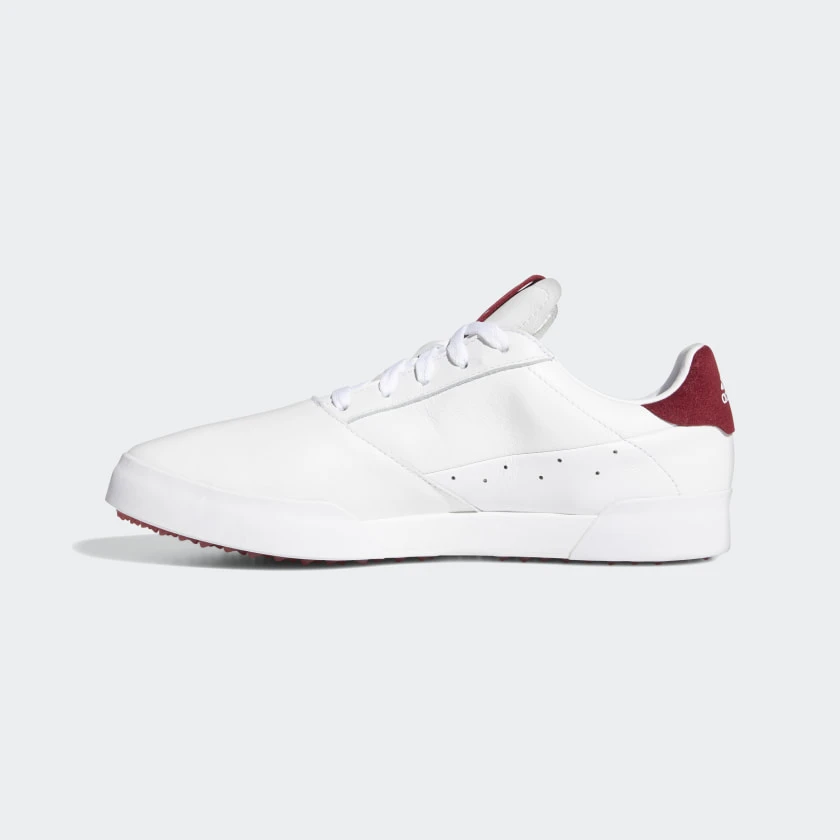 Adidas ADICROSS RETRO Men’s Golf Shoes White/Burgundy 7 Adidas ADICROSS RETRO Men’s Golf Shoes White/Burgundy - Image 5