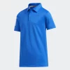 Adidas 3-STRIPES Golf Junior POLO SHIRT Glory Blue -Golf Clubs Shop Adidas 3 Stripe Basic Junior Polo Shirt Blue