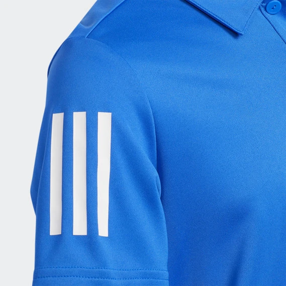Adidas 3-STRIPES Golf Junior POLO SHIRT Glory Blue 5 Adidas 3-STRIPES Golf Junior POLO SHIRT Glory Blue - Image 3