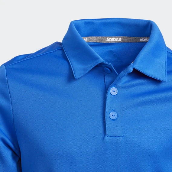 Adidas 3-STRIPES Golf Junior POLO SHIRT Glory Blue 6 Adidas 3-STRIPES Golf Junior POLO SHIRT Glory Blue - Image 4