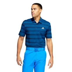 Adidas Two Colour Stripe POLO SHIRT Blue 9 Adidas Two Colour Stripe POLO SHIRT Blue -Golf Clubs Shop Adidas 3 Stripe Basic Polo Shirt Blue 3