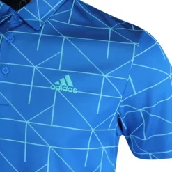 Adidas JACQUARD POLO SHIRT Blue -Golf Clubs Shop Adidas Jacquard Polo Shirt 3