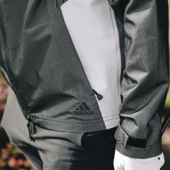 Adidas RAIN.RDY JACKET -Golf Clubs Shop Adidas Rain.RDY jacket Black white 2