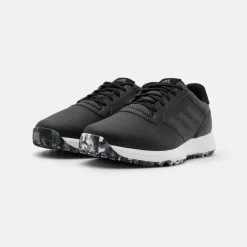 Adidas S2G Spikeless Leather Men’s Golf Shoes 2022 Black -Golf Clubs Shop Adidas S2G SL Black Golf Shoes 1