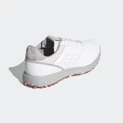 Adidas S2G Spikeless Leather Men’s Golf Shoes 2022 White -Golf Clubs Shop Adidas S2G Spikeless Leather Golf Shoes White 4