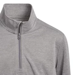Adidas Junior BOYS’ HEATHER QUARTER-ZIP PULLOVER Grey 9 Adidas Junior BOYS’ HEATHER QUARTER-ZIP PULLOVER Grey -Golf Clubs Shop Boys Heather Quarter Zip Pullover 2