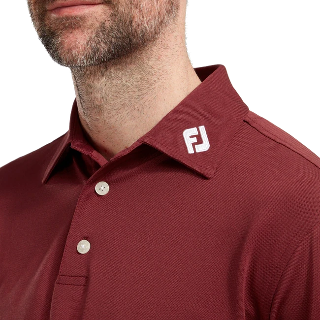 FootJoy Stretch Pique Solid Polo Shirt Marron 5 FootJoy Stretch Pique Solid Polo Shirt Marron - Image 3