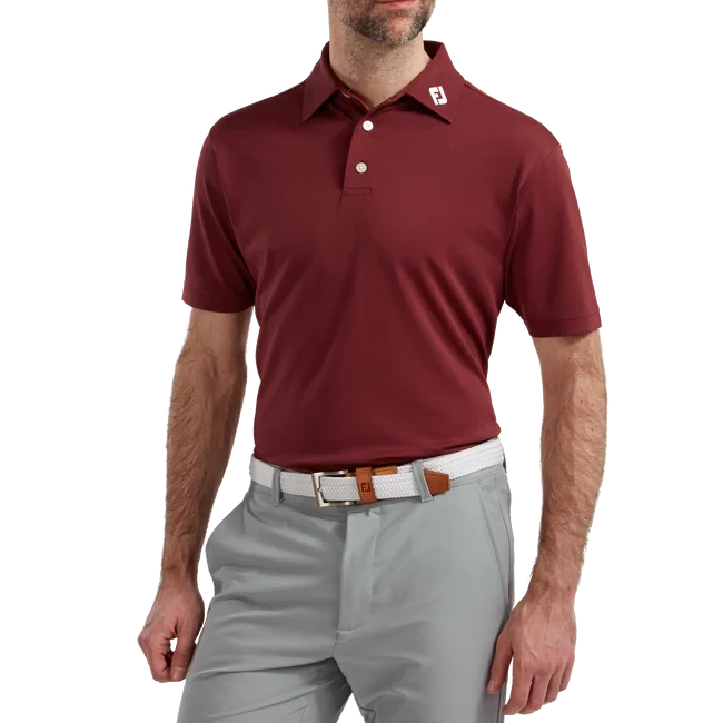 FootJoy Stretch Pique Solid Polo Shirt Marron 6 FootJoy Stretch Pique Solid Polo Shirt Marron - Image 4