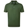 FootJoy Stretch Pique Solid Polo Shirt Olive -Golf Clubs Shop FJ Stretch Pique Polo Shirt Olive