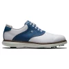 Footjoy Traditions Mens Golf Shoe’s White / Blue -Golf Clubs Shop FJ 57901 01