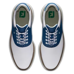 Footjoy Traditions Mens Golf Shoe’s White / Blue -Golf Clubs Shop FJ 57901 06