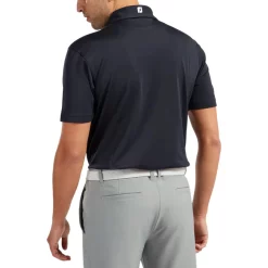 FootJoy Stretch Pique Solid Polo Shirt Navy -Golf Clubs Shop FJ Stretch Pique Solid Navy 1