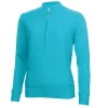 Green Lamb Kristian Lined Zip Neck Sweater Scuba Blue 1 Green Lamb Kristian Lined Zip Neck Sweater Scuba Blue -Golf Clubs Shop Green Lamb Kristian Sweater Blue