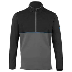 Island Green Men’s Ribbed Yoke Top Layer Black