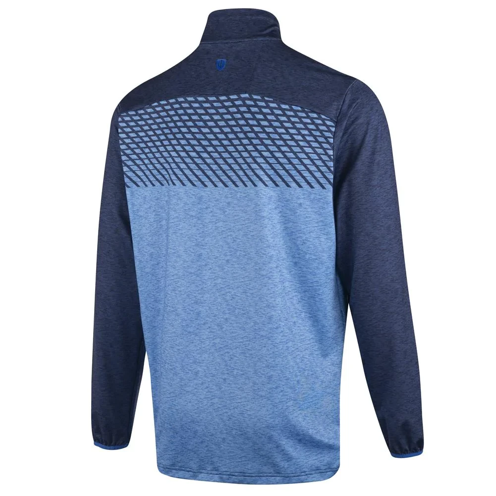 Island Green Zip Neck Sublimation Print Layer Blue 4 Island Green Zip Neck Sublimation Print Layer Blue - Image 2