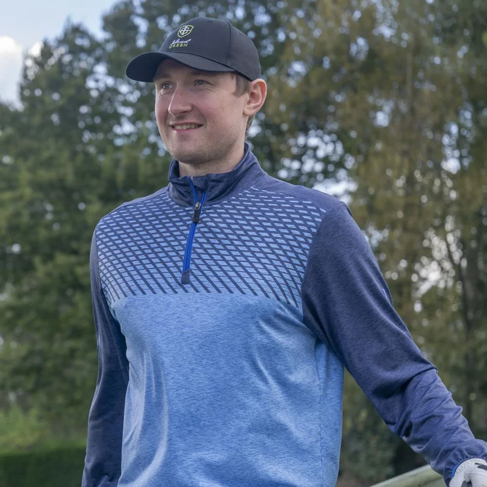 Island Green Zip Neck Sublimation Print Layer Blue 5 Island Green Zip Neck Sublimation Print Layer Blue - Image 3