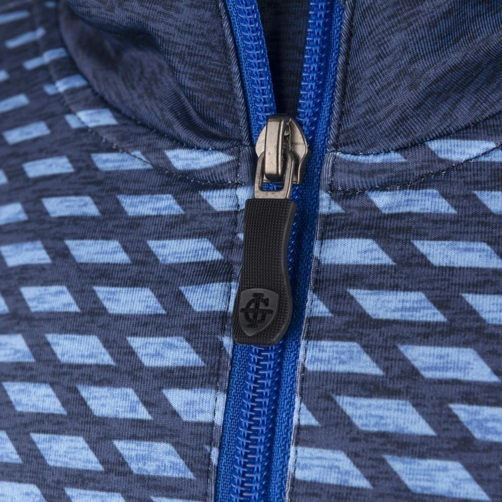 Island Green Zip Neck Sublimation Print Layer Blue 6 Island Green Zip Neck Sublimation Print Layer Blue - Image 4