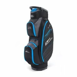 PowaKaddy X-Lite Edition Golf Cart Bag - Black/Gunmetal/Blue