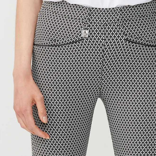 Rohnisch Smooth Pants Black/White Check 4 Rohnisch Smooth Pants Black/White Check - Image 2
