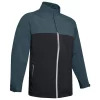 Under Armour Waterproof Golf Rain Jacket Black/Mechanic Blue -Golf Clubs Shop UA Stormproof Jacket Black Blue
