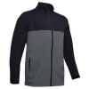 Under Armour Waterproof Golf Rain Jacket Black/Pitch Grey -Golf Clubs Shop UA Stormproof Jacket Black Grey
