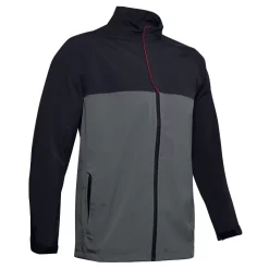 Under Armour Waterproof Golf Rain Jacket Black/Pitch Grey
