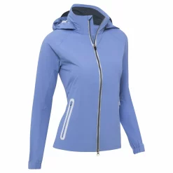 Zero Restriction Ladies Olivia Hooded Waterproof Jacket Moonshine