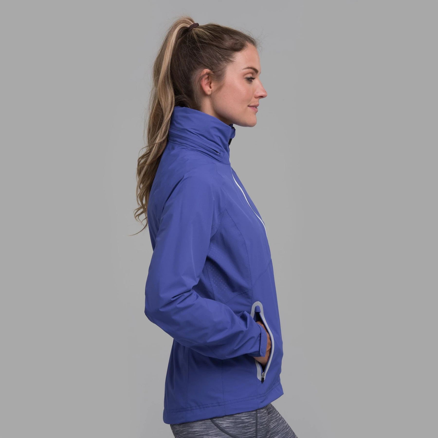 Zero Restriction Ladies Olivia Hooded Waterproof Jacket Lapis 4 Zero Restriction Ladies Olivia Hooded Waterproof Jacket Lapis - Image 2