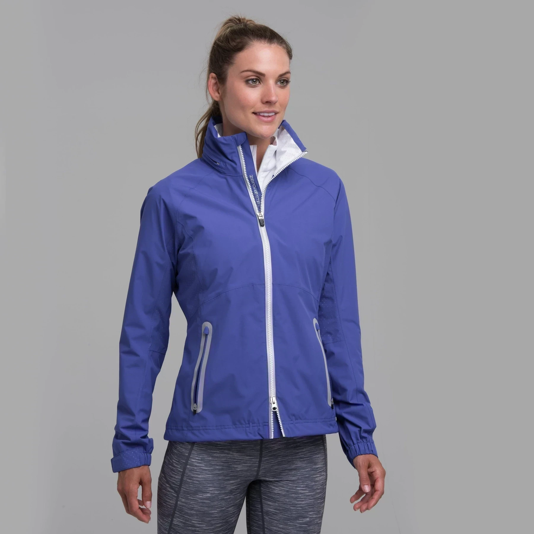 Zero Restriction Ladies Olivia Hooded Waterproof Jacket Lapis 3 Zero Restriction Ladies Olivia Hooded Waterproof Jacket Lapis
