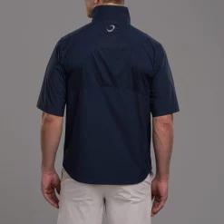 Zero Restriction POWER TORQUE 1/4 ZIP SHORT SLEEVE Waterproof Navy -Golf Clubs Shop Zero Restriction Power Torque 1 2 SS Navy 1