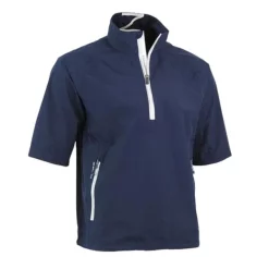 Zero Restriction POWER TORQUE 1/4 ZIP SHORT SLEEVE Waterproof Navy