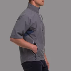 Zero Restriction POWER TORQUE 1/4 ZIP SHORT SLEEVE Waterproof Shadow -Golf Clubs Shop Zero Restriction Power Torque 1 2 Zip Shadow Blue Indigo 2