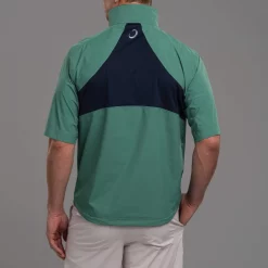 Zero Restriction POWER TORQUE 1/4 ZIP SHORT SLEEVE Waterproof Spruce -Golf Clubs Shop Zero Restriction Power Torque 1 2 Zip Spruce 2