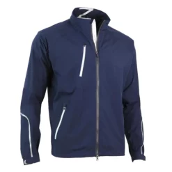Zero Restriction Power Torque Waterproof Jacket Navy/Metalic Silver