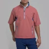 Zero Restriction POWER TORQUE 1/4 ZIP SHORT SLEEVE Waterproof Red Skies -Golf Clubs Shop Zero Restriction red skies 1