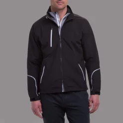 Zero Restriction Power Torque Waterproof Jacket Black/Metalic Silver