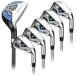 Prosimmon Golf V7 Iron Set (Steel Shafts) + Hybrid (Graphite), Mens Left Hand