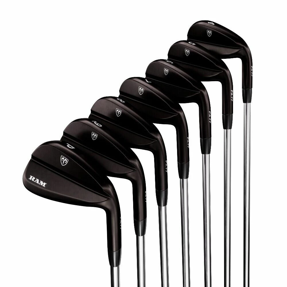 Ram Golf FX77 Stainless Steel Players Distance Black Iron Set 4-PW, Right Hand 3 Ram Golf FX77 Stainless Steel Players Distance Black Iron Set 4-PW, Right Hand