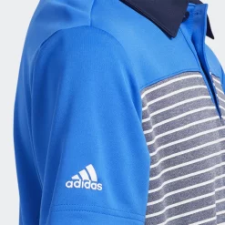 Adidas ENGINEERED STRIPE Junior Golf POLO SHIRT Blue 9 Adidas ENGINEERED STRIPE Junior Golf POLO SHIRT Blue -Golf Clubs Shop junior Engineered Stripe Polo Shirt Blue FI8709 3
